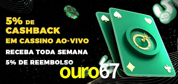 Promoções do cassino ao Vivo ouro67